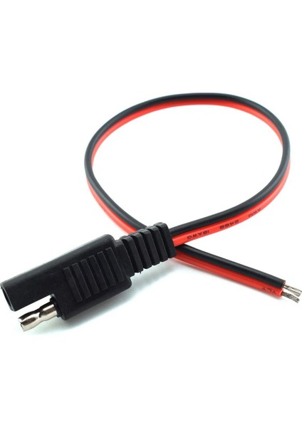 Adet 18AWG Sae Uzatma Kablosu 2-Pin Sae Hızlı Bağlantı Kesme Fişi 10A Güneş Pil Paneli Sae Fiş Tel 1ft/30 cm (Yurt Dışından)