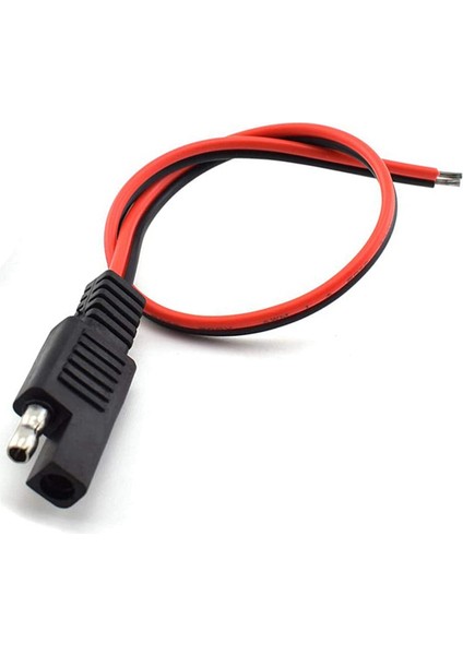Adet 18AWG Sae Uzatma Kablosu 2-Pin Sae Hızlı Bağlantı Kesme Fişi 10A Güneş Pil Paneli Sae Fiş Tel 1ft/30 cm (Yurt Dışından)