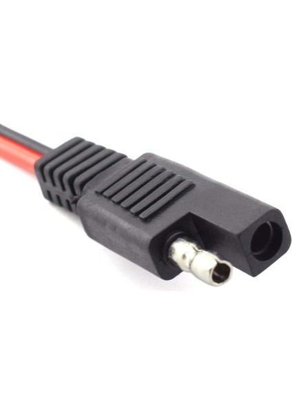 Adet 18AWG Sae Uzatma Kablosu 2-Pin Sae Hızlı Bağlantı Kesme Fişi 10A Güneş Pil Paneli Sae Fiş Tel 1ft/30 cm (Yurt Dışından)