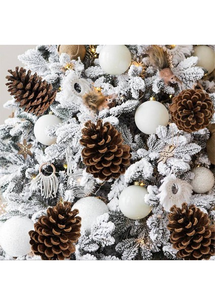 12 Adet Doğal Çam Kozalağı Seçtikleri Noel Çam Kozalağı Spreyleri Orta Çam Kozalağı Seçtikleri Kablolu Sapları ile 8.3 Inç Uzun Noel Için, A (Yurt Dışından) fırsatları