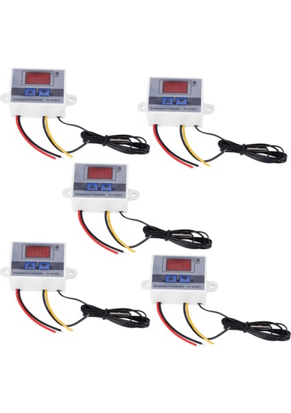 5x 220 V Dijital LED Sıcaklık Kontrol Cihazı 10A Termostat Kontrol Anahtarı Probu Yeni (Yurt Dışından)