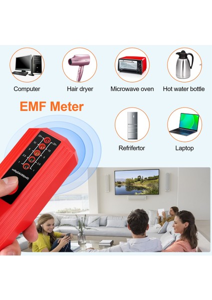 Emf Manyetik Alan Radyasyon Test Cihazı Dijital Elektromanyetik Alan Radyasyon Test Cihazı Elektrikli Manyetik Alan Dozimetresi A (Yurt Dışından) fırsatları