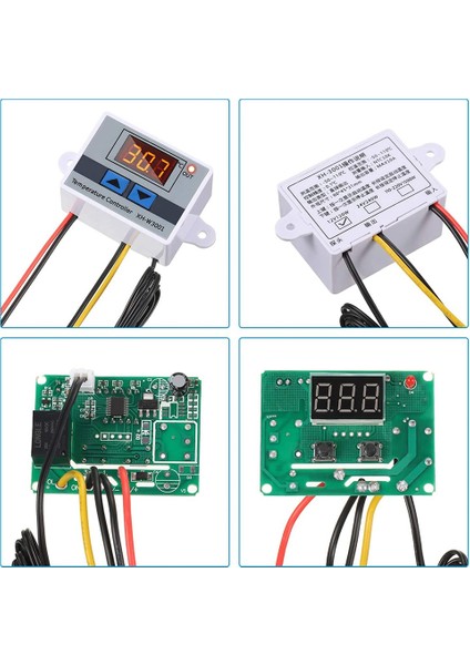 4 Adet XH-W3001 Dijital Sıcaklık Kontrol Cihazı Modülü Termostat Anahtarı Su Geçirmez Prob Elektronik Termostat 12V 10A 120W (Yurt Dışından)