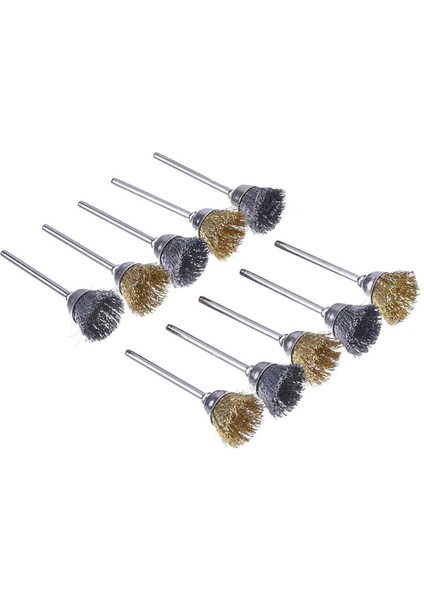 88 Parça Mini Tel Fırça Tekerlek Fincan Pirinç Çelik Tel Fırça Seti 1/8 Inç (3mm) Elektrikli Döner Aletler Için (Yurt Dışından)