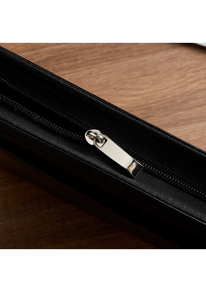Deri Portföy Profesyonel Iş Padfolio Fermuarlı Röportaj Özgeçmiş Notefolio Premium Belge Düzenleme (Yurt Dışından)
