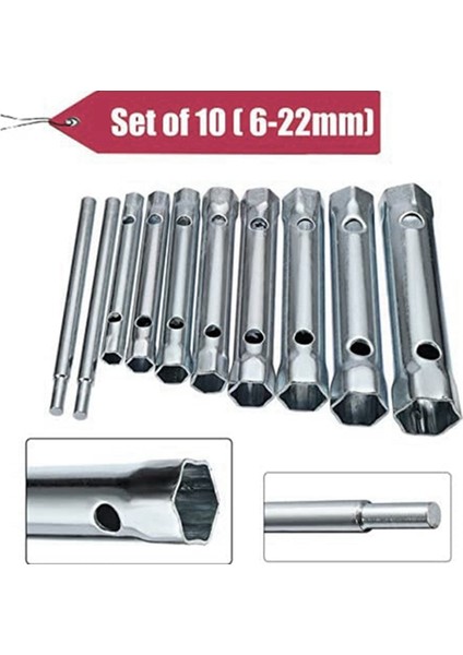 20 Adet 6-22MM Metrik Boru Şeklindeki Kutu Anahtarı Seti Boru Çubuğu Buji Anahtarı Çelik Çift Uçlu Otomotiv Tesisat Tamiri (Yurt Dışından) modelleri