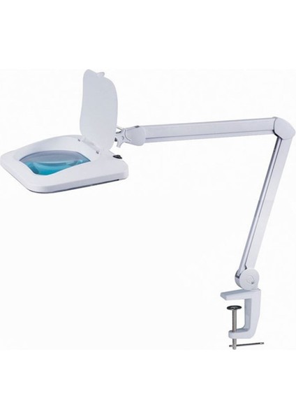 6020 Köşeli Lensli Led Işıklı Mengeneli Büyüteç 5x