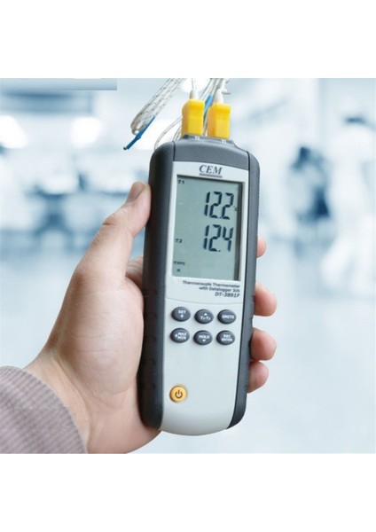 Dt-38f Sıcaklık Kayıt Cihazı 2 Kanallı Datalogger