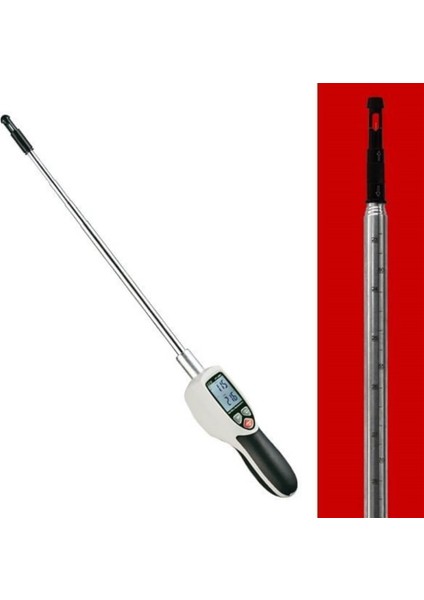 Dt 1880 Teleskobik Problu Kızgın Tel Hava Hızı ve Sıcaklık Ölçer Anemometre (Kayıt Özellikli)
