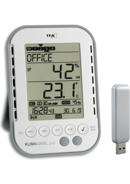 30.3039 Klimalogg Pro Sıcaklık ve Nem Kayıt Cihazı