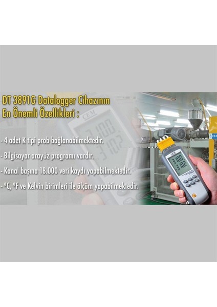 DT3891G Sıcaklık Kayıt Cihazı 4 Kanallı Datalogger modelleri