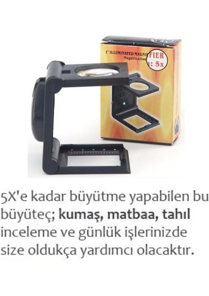 14109 Katlanır Işıklı Büyüteç Lup Mercek modelleri