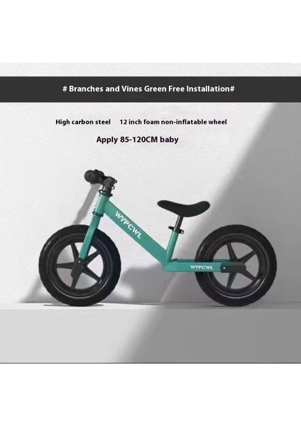 Alaşımlı Çocuk Denge Arabası Pedalsız 1-6 Yaş Yo-Yo Iki Tekerlekli Bebek Kayar Yürüteç (Yurt Dışından)
