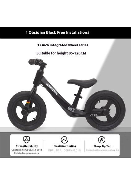 Alaşımlı Çocuk Denge Arabası Pedalsız 1-6 Yaş Yo-Yo Iki Tekerlekli Bebek Kayar Yürüteç (Yurt Dışından)