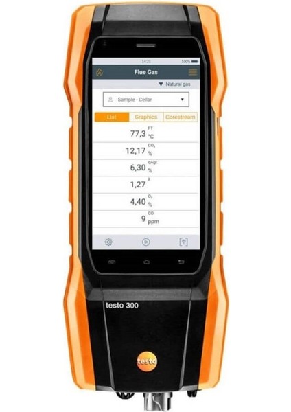 300 Baca Gaz Analiz Cihazı (Akıllı Dokunmatik Ekran)