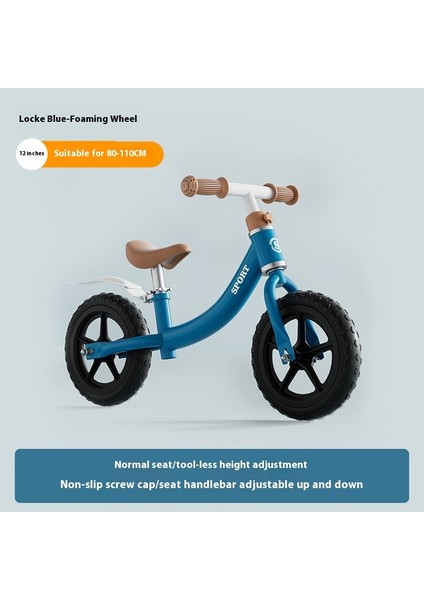 Ayak Pedalı Olmayan Çocuk Denge Arabası Iki Tekerlekli Kendinden Tahrikli Bisiklet 3-5 Yaş Bebek Paten Yürüteç (Yurt Dışından)