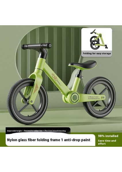 Yeni Çocuk Denge Araba Scooter Yürümeye Başlayan Bisiklet 2-6 Yaş Erkek ve Kadın Bebek Iki Tekerlekli (Yurt Dışından)