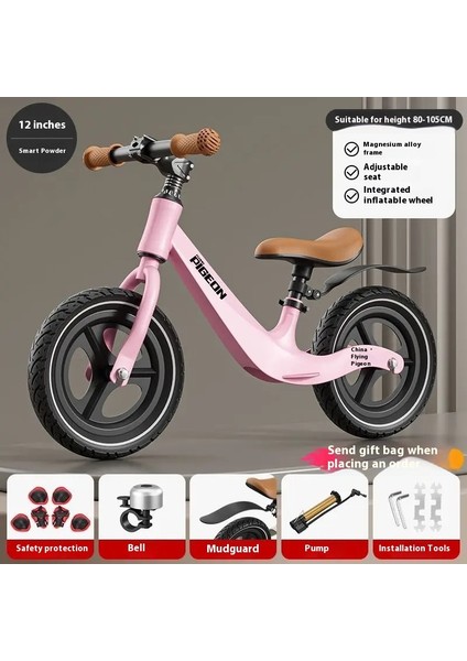 Çocuk Denge Arabası 3-6 Yaş Pedalsız 2'si 1 Arada Scooter Başlangıç Bebek Yürüteç Scooter (Yurt Dışından)