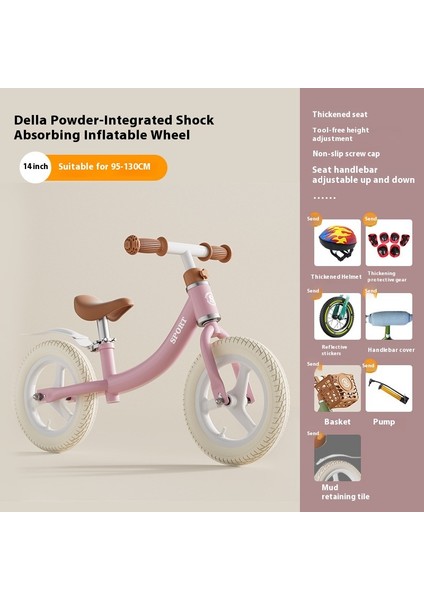 Ayak Pedalı Olmayan Çocuk Denge Arabası Iki Tekerlekli Kendinden Tahrikli Bisiklet 3-5 Yaş Bebek Paten Yürüteç (Yurt Dışından)