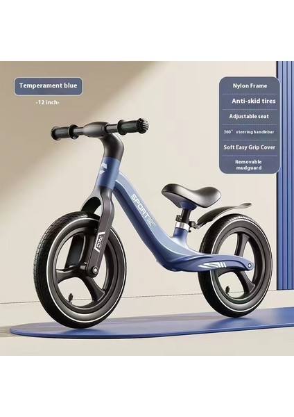 Ayak Pedalı Olmayan Çocuk Denge Arabası Iki Tekerlekli Kendinden Tahrikli Bisiklet 3-5 Yaş Bebek Paten Yürüteç (Yurt Dışından)