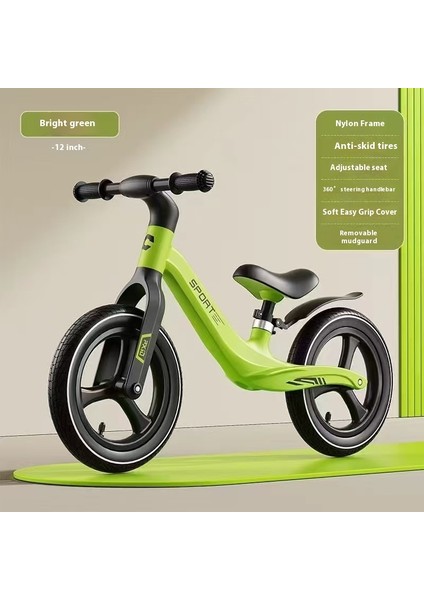 Ayak Pedalı Olmayan Çocuk Denge Arabası Iki Tekerlekli Kendinden Tahrikli Bisiklet 3-5 Yaş Bebek Paten Yürüteç (Yurt Dışından)