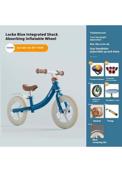 Ayak Pedalı Olmayan Çocuk Denge Arabası Iki Tekerlekli Kendinden Tahrikli Bisiklet 3-5 Yaş Bebek Paten Yürüteç (Yurt Dışından)