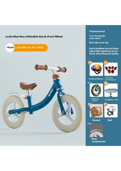 Ayak Pedalı Olmayan Çocuk Denge Arabası Iki Tekerlekli Kendinden Tahrikli Bisiklet 3-5 Yaş Bebek Paten Yürüteç (Yurt Dışından)
