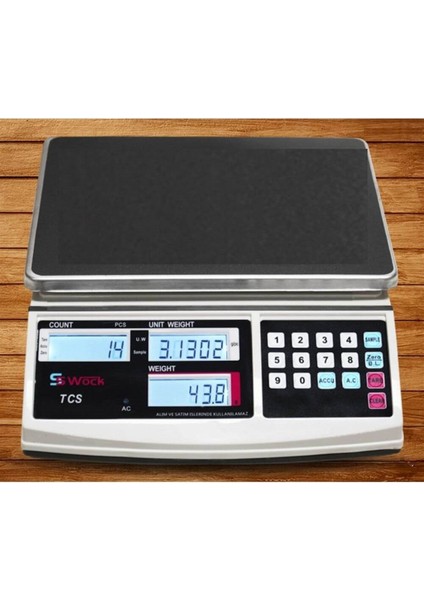 Tcs-A 30K Dijital Hassas Sayıcı Terazi - Hassasiyet: 0.5 Gr. Max: 30 Kg. fiyatları