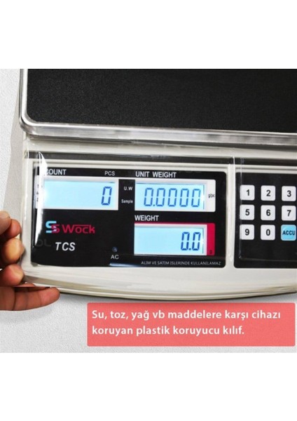 Tcs-A 30K Dijital Hassas Sayıcı Terazi - Hassasiyet: 0.5 Gr. Max: 30 Kg. modelleri