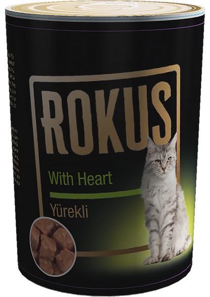 Yürekli Kedi Konserve Mama 24X410Gr