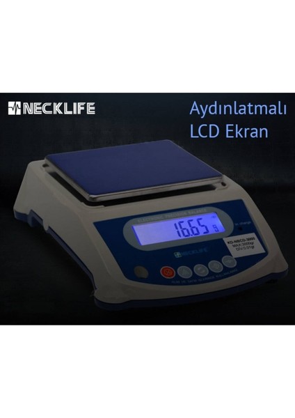 KD-NBCD-3000 Dijital Hassas Terazi 3kg fırsatları