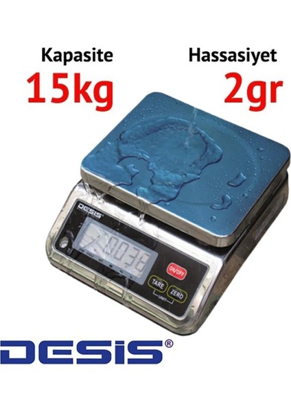 S29 Dijital Paslanmaz Terazi - Hassasiyet: 2 Gr. Max: 15 Kg. fiyatları