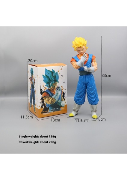Yedi Dragon Ball Süper Saiyan El Yapmak Için Anime Modeli Çevre Süsleri Sun Wukong Vegeta Klasik Süper Sai (Yurt Dışından)