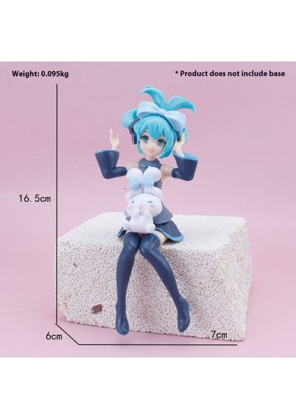 Hatsune Miku El Modeli Ikincil Yuan Sevimli Masaüstü Şasi Süsleri El Aleti (Yurt Dışından)