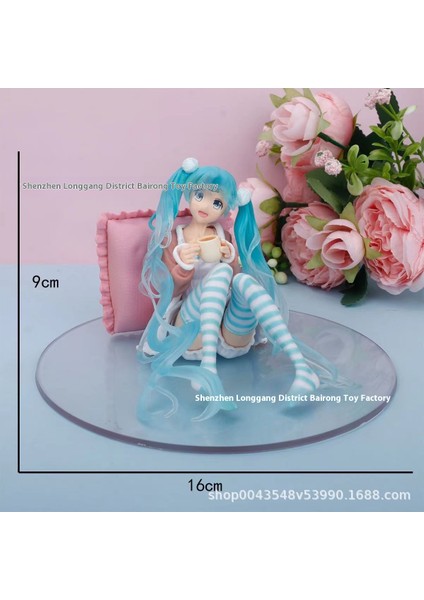 Hatsune Miku El Modeli Ikincil Yuan Sevimli Masaüstü Şasi Süsleri El Aleti (Yurt Dışından)