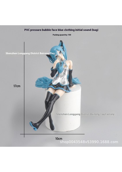 Hatsune Miku El Modeli Ikincil Yuan Sevimli Masaüstü Şasi Süsleri El Aleti (Yurt Dışından)
