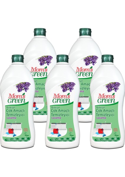5'li Set Bitkisel Lavantalı Çok Amaçlı Temizleyici ( 5 Adet x 750 ml )-Eco