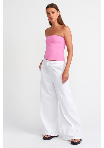 Kolsuz Pembe Kadın Crop 20659-2Y5