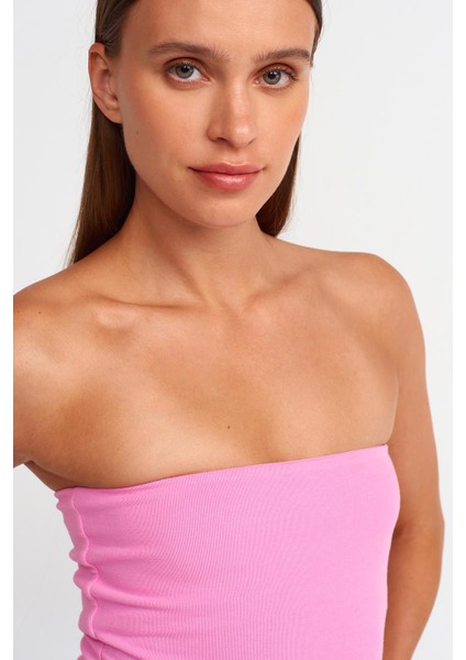 Kolsuz Pembe Kadın Crop 20659-2Y5