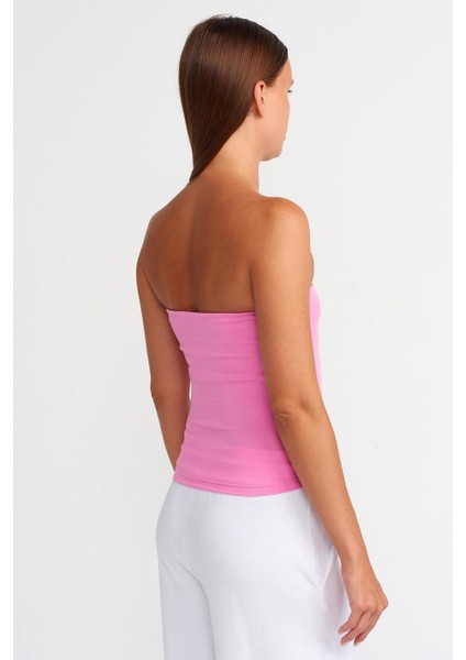 Kolsuz Pembe Kadın Crop 20659-2Y5