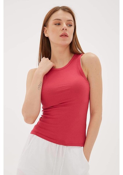 Kolsuz Sıfır Yaka Mercan Kadın Crop 0479-2Y5 fiyatları