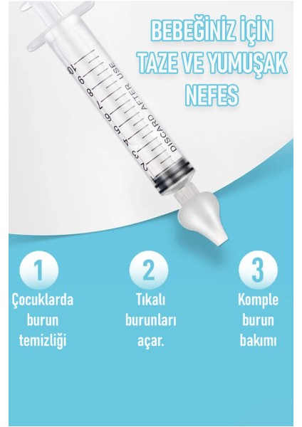2'li Bebek Burun Temizleme Şırıngası