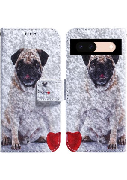 Google Piksel 8A Için Flip Case Pu Deri Manyetik Kapatma Cüzdan Boyalı (Yurt Dışından)