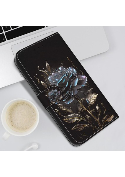 Xiaomi Poco F6 Pro Cüzdan Kart Yuvaları Pu Deri Manyetik Kapatma (Yurt Dışından)