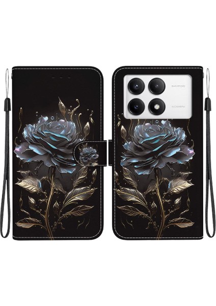 Xiaomi Poco F6 Pro Cüzdan Kart Yuvaları Pu Deri Manyetik Kapatma (Yurt Dışından)