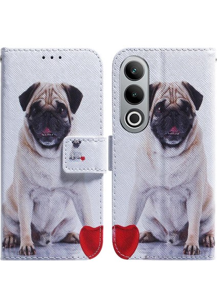 Oneplus Nord Ce4 Için Flip Case 5g Manyetik Kapatma Kart Yuvaları Boyalı Pu (Yurt Dışından)