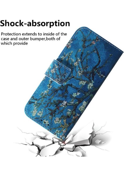 Tecno Spark Için Flip Case 20 Pro Artı 4g Pu Deri Boyalı Cüzdan Kartı (Yurt Dışından)