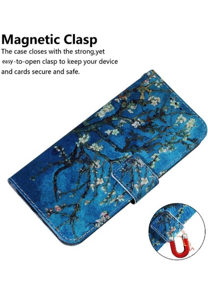 Tecno Spark Için Flip Case 20 Pro Artı 4g Pu Deri Boyalı Cüzdan Kartı (Yurt Dışından)