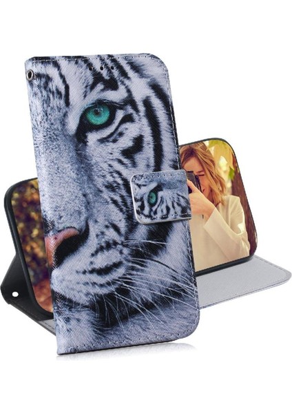 Onur Için Flip Case 200 Pro 5g Boyalı Pu Deri Manyetik Kapatma Kartı (Yurt Dışından)