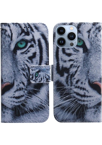 IPhone 14 Için Flip Case Pro Max Kart Yuvaları Manyetik Kapatma Cüzdan Pu (Yurt Dışından)